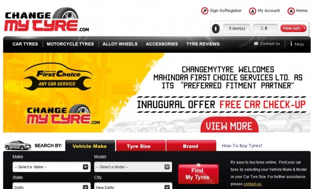 ChangeMyTyre.com ties up with Mahindra First Choice Services Ltd